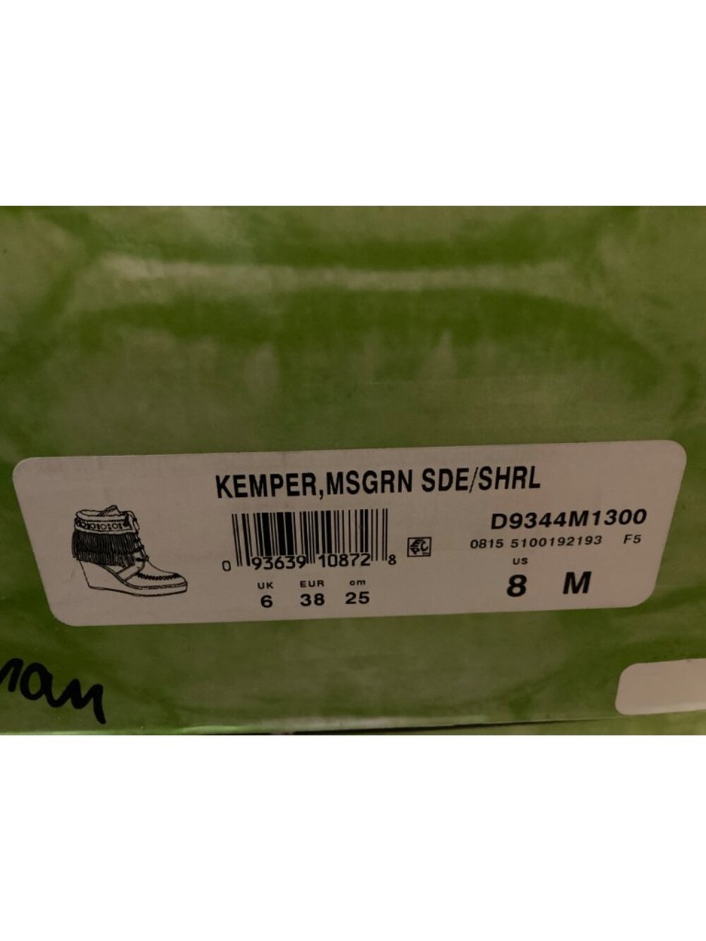 Sam Edelman Women's Suede  Boot Bootie Size 8 US Moss Green New In Box - Picture 5 of 6